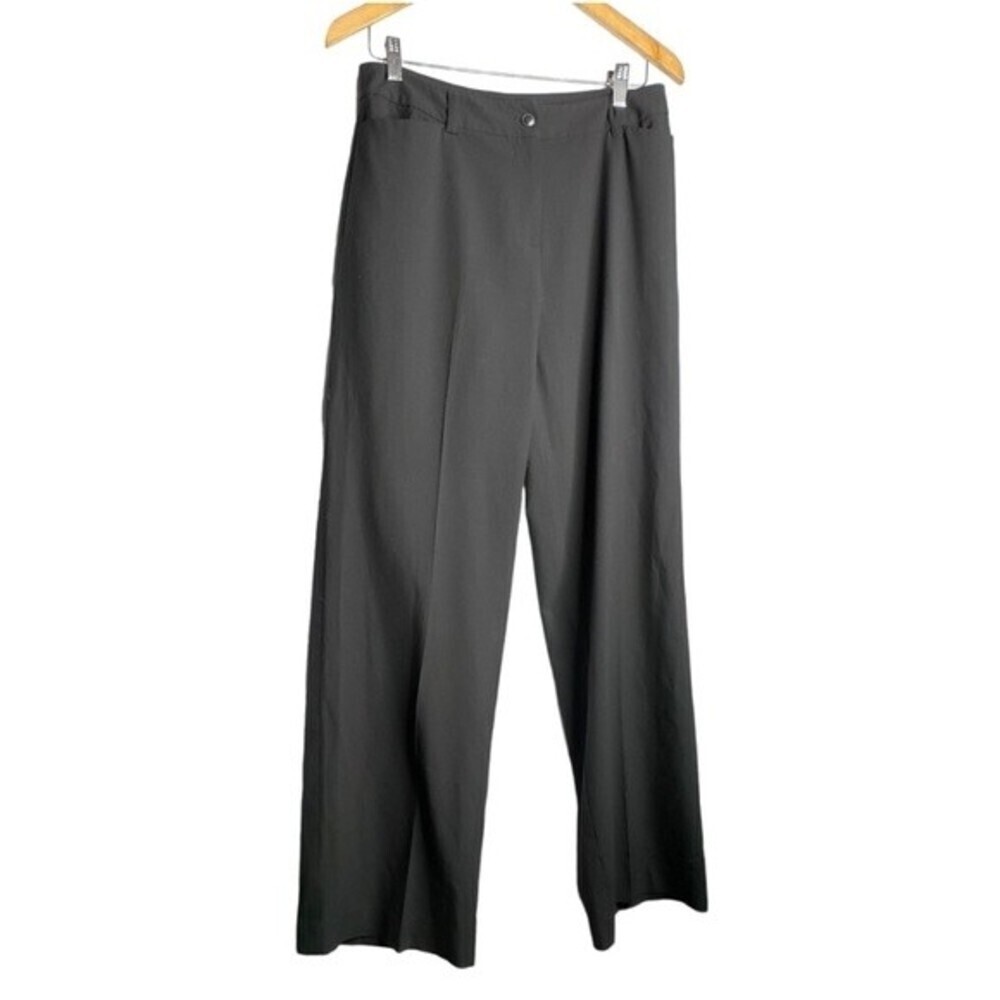 J Jill black wide leg career pants women size 8